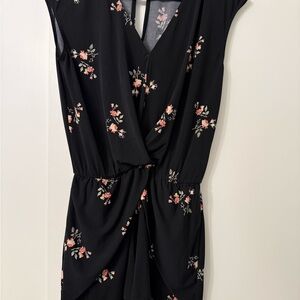 Floral Black romper